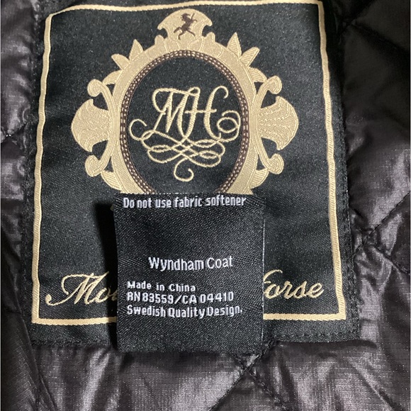 Mountain Horse Jacket Women Size L Black Little Quilted Full Zip Fall Winter - Picture 10 of 11